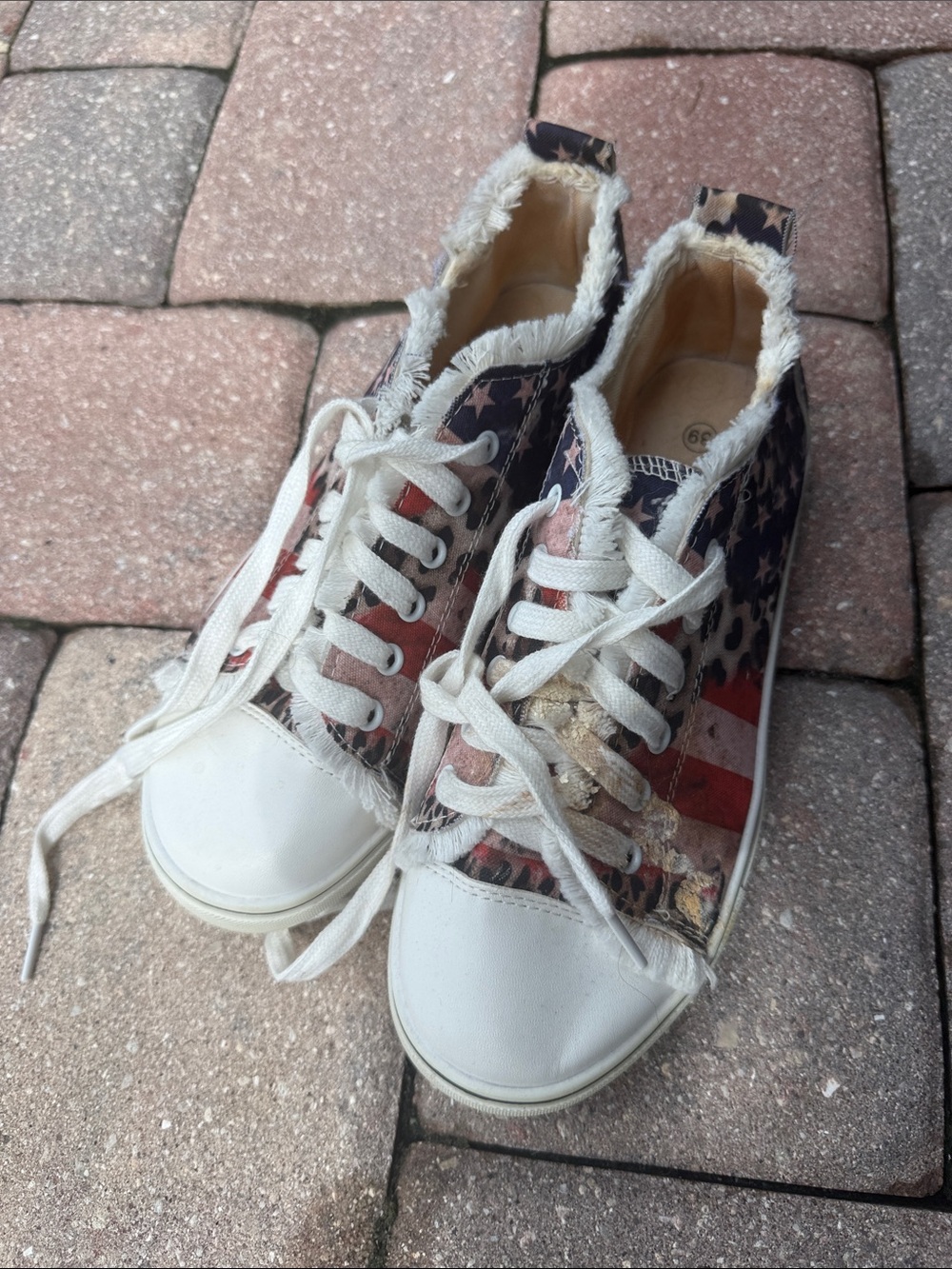 Blowfish Women's Star & Stripe Canvas Sneakers in Red, Blue, White